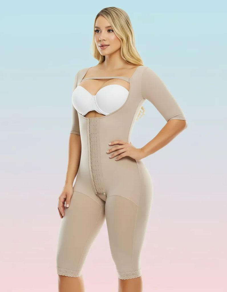 Faja Larga PaoPink Compresión Alta 4 Hileras de Broches y Mangas PP022820 con envio a Santiago, Concepción, Talca, Coquimbo, La Serena