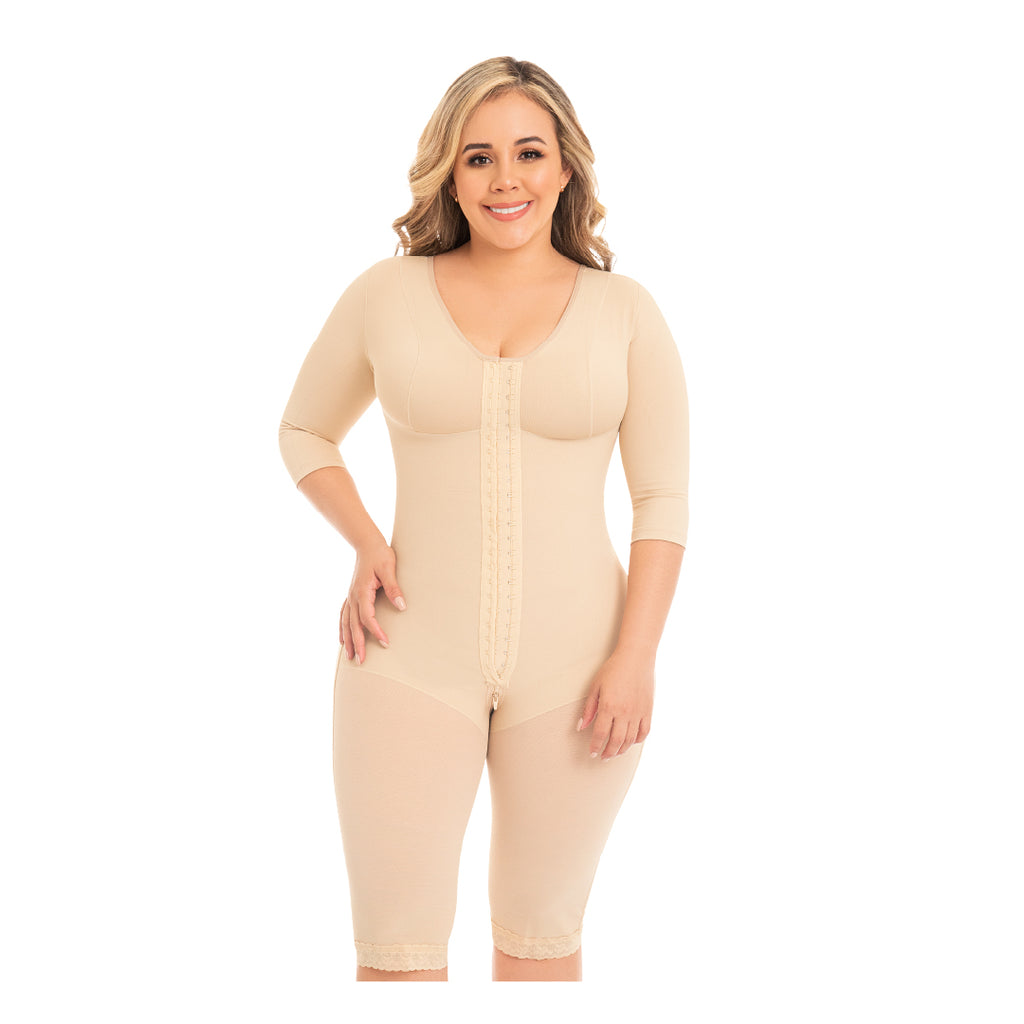 Comprar en Santiago Faja Colombiana Larga de 2 Hileras de Broches con Mangas y Sostén F-0161 MyD Chile PaoPink