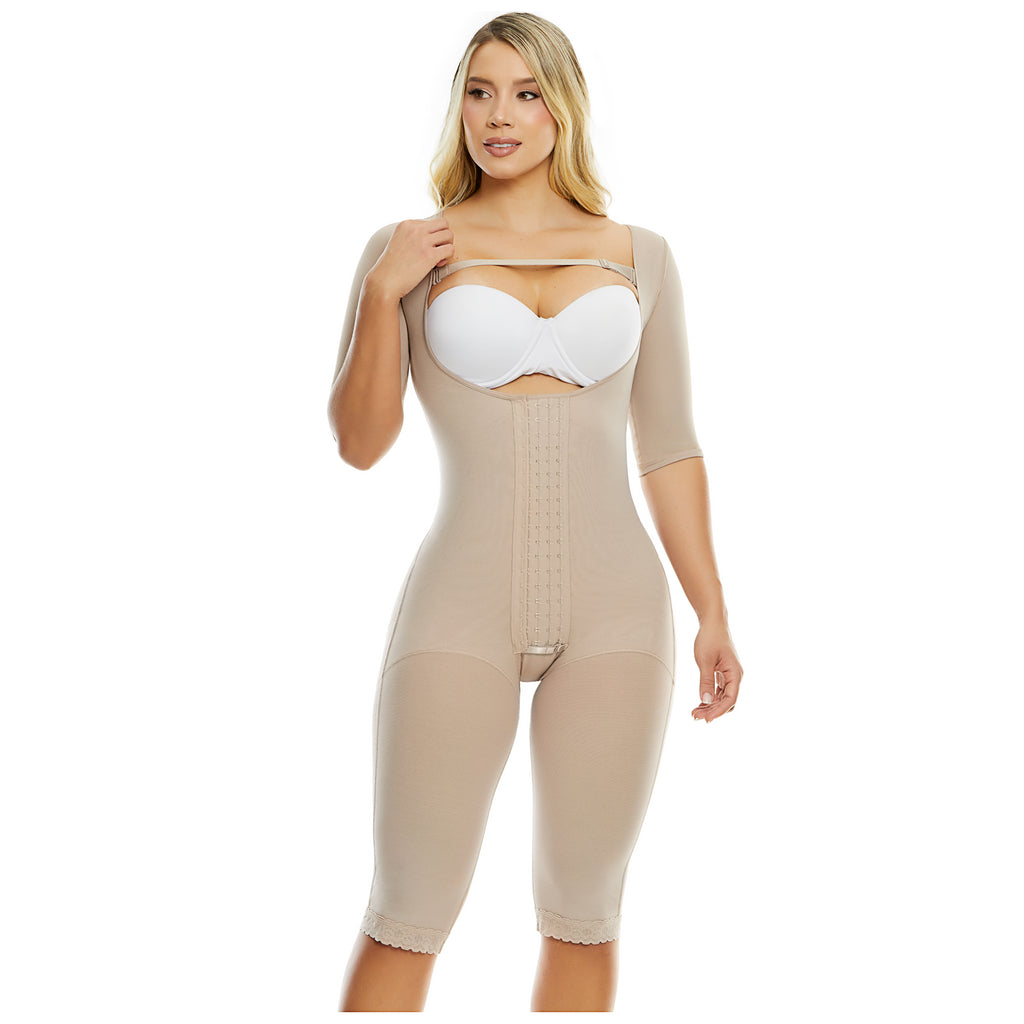 Faja Colombiana PaoPink PP022820 de compresión alta con mangas y diseño colaless, ideal para postoperatorio o uso diario, con envíos rápidos a todo Chile y cuotas sin interés.