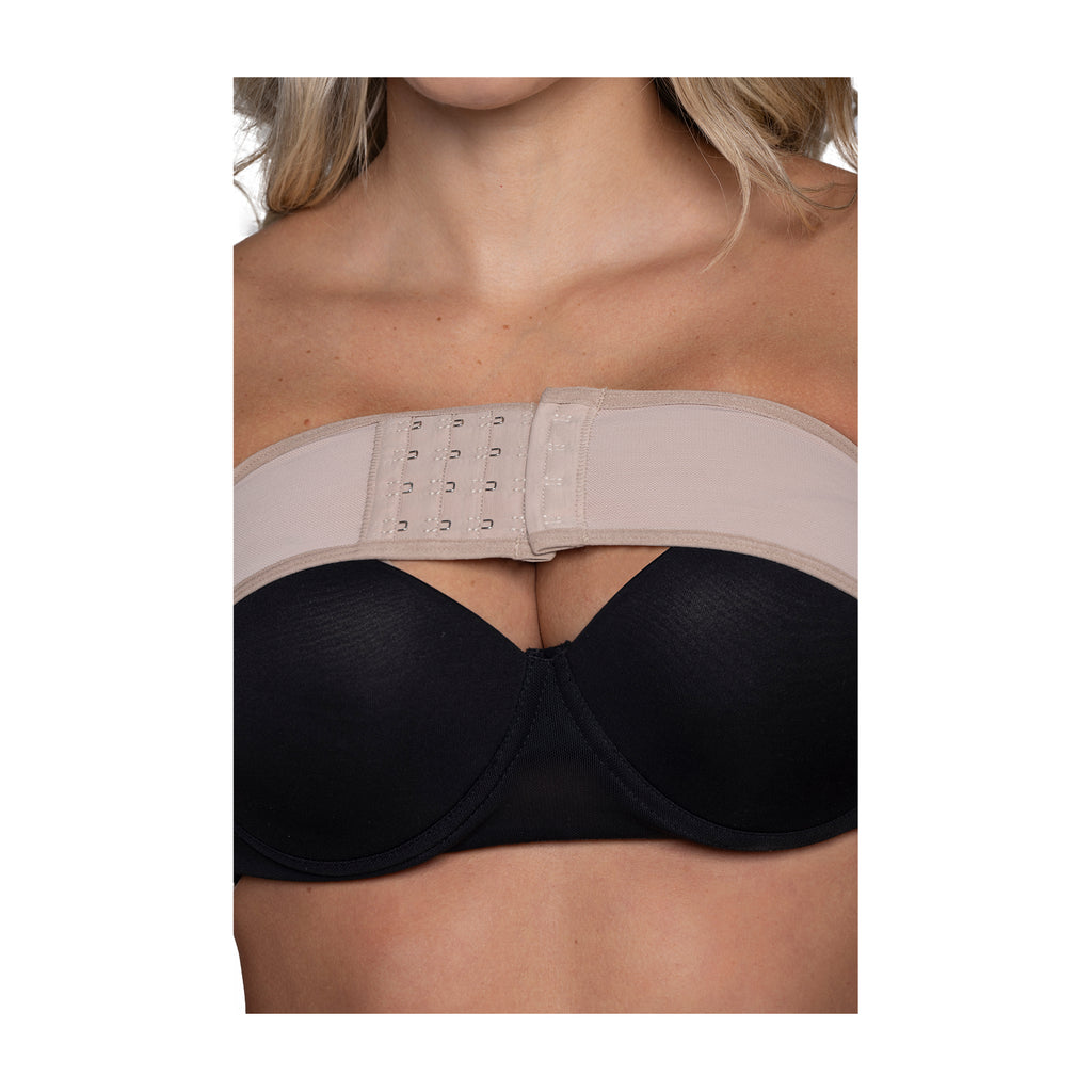 Banda Estabilizadora de Implantes Mamarios PaoPink diseñada para brindar el soporte necesario tras una mamoplastia de aumento