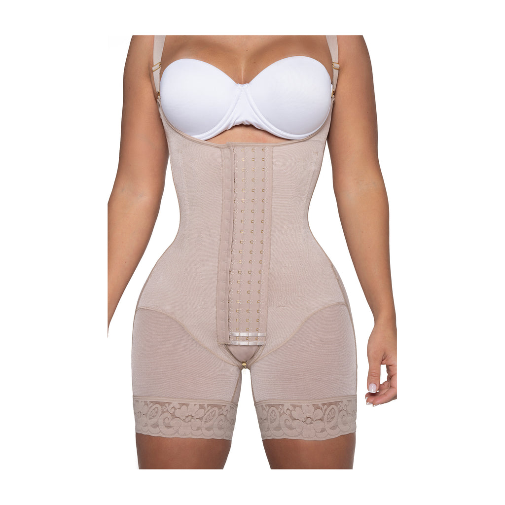 Faja 100% Colombiana en Providencia, PaoPink Luxury con 4 Hileras de Broches