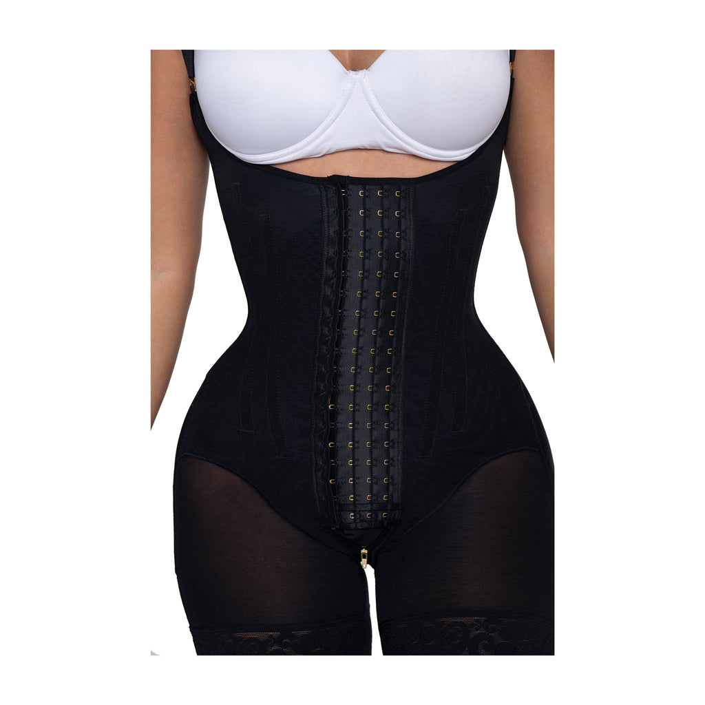 La mejor Faja Colombiana original,  PaoPink Luxury Media Pierna y 4 Hileras de Broches