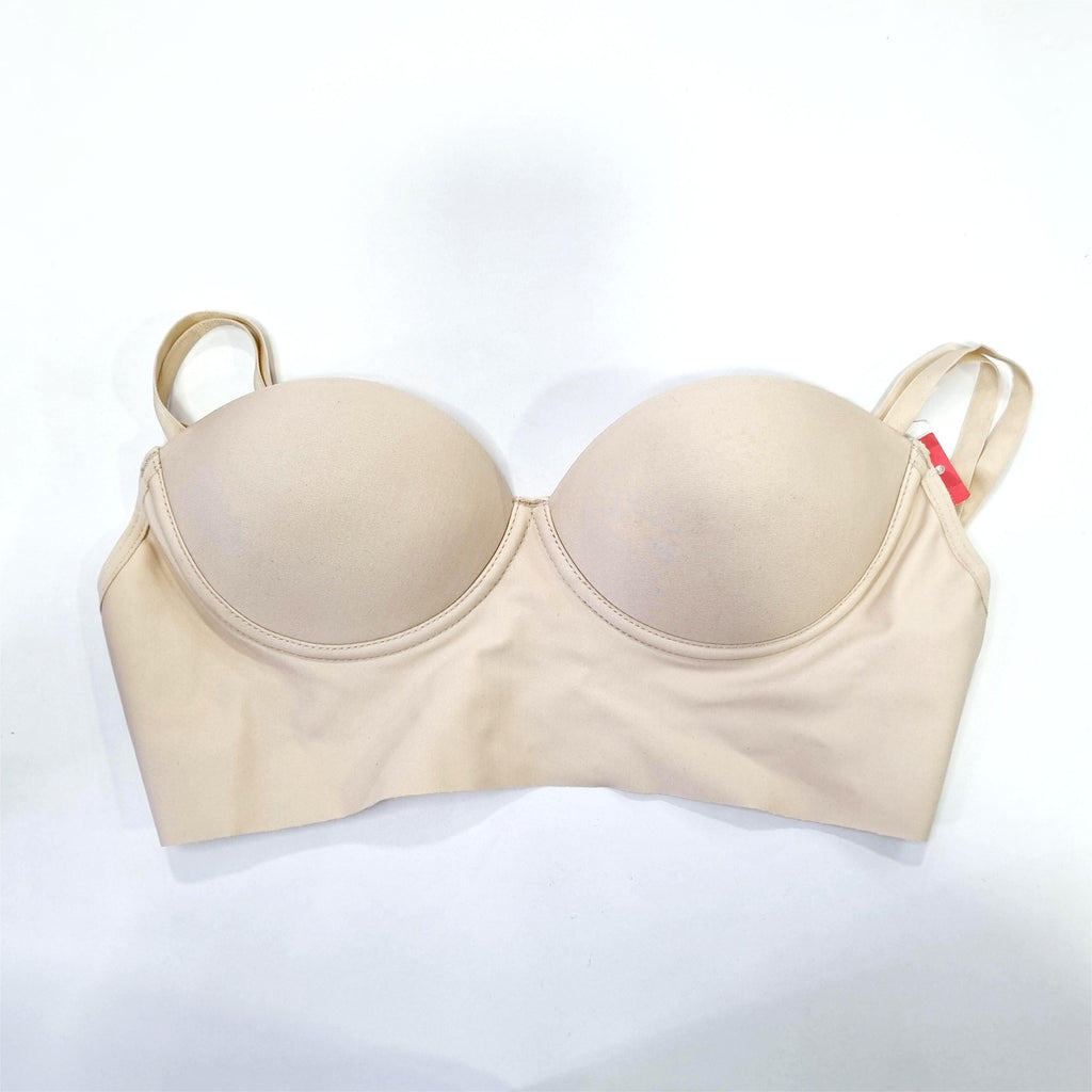 Sostén en microfibra espalda strapless profunda