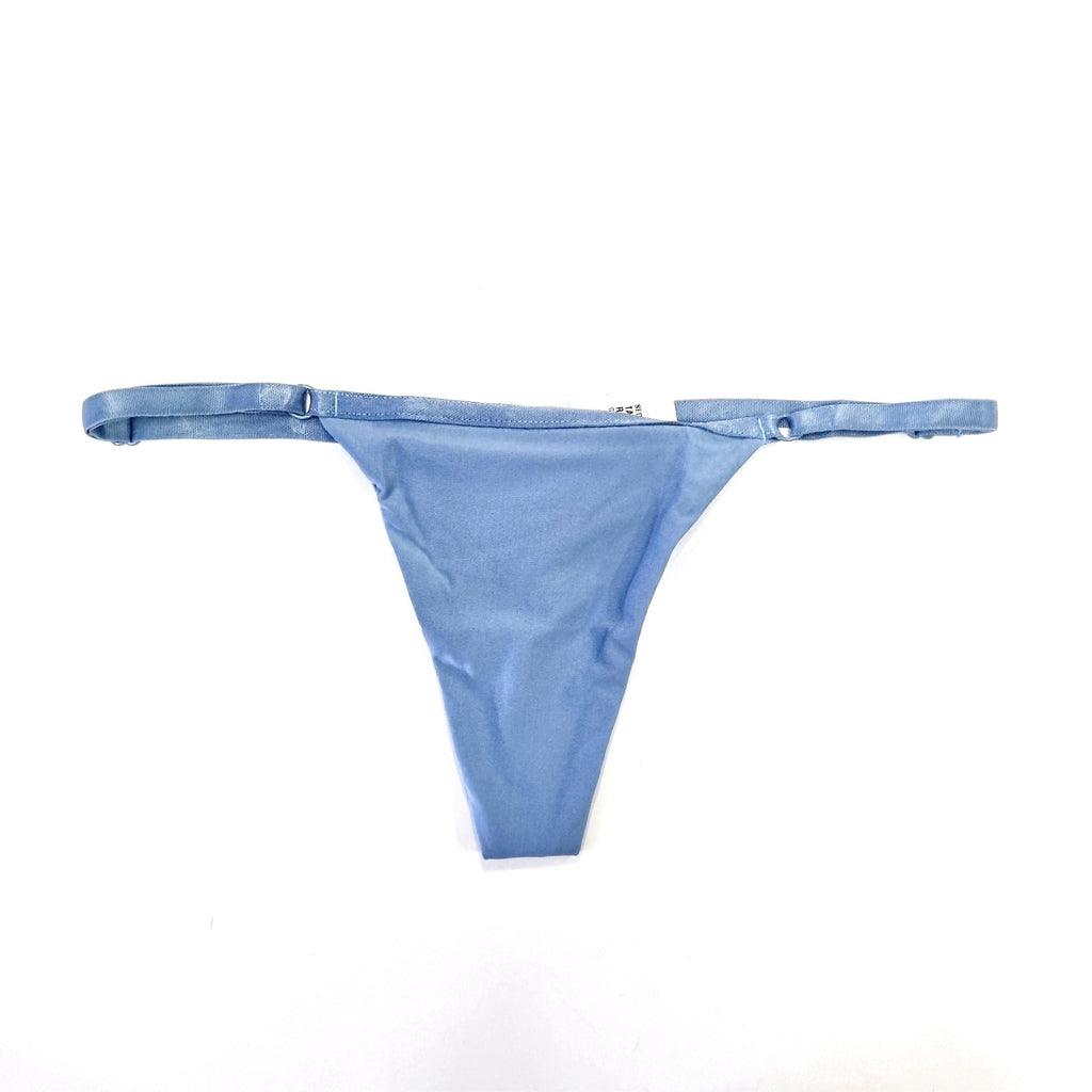 Colaless azul en Talla Única con Ajuste en los Tirantes Estilo Brasileño