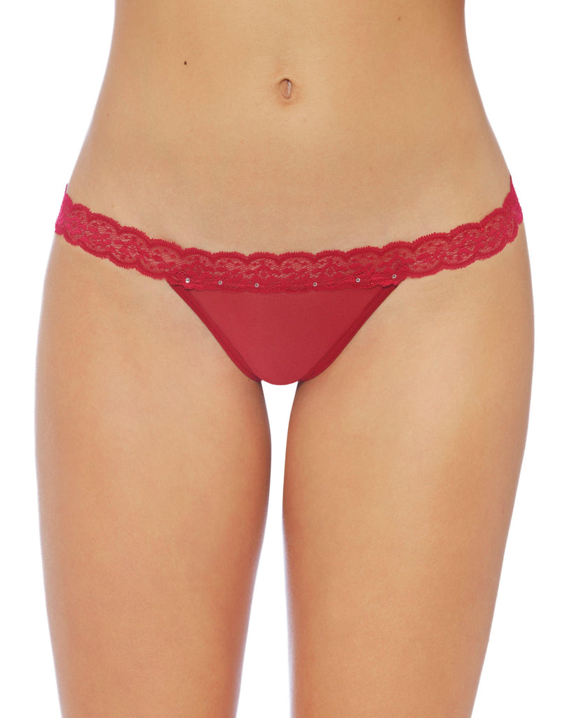 Babydoll en tull y encaje Incluye colaless rojo sexy 000179