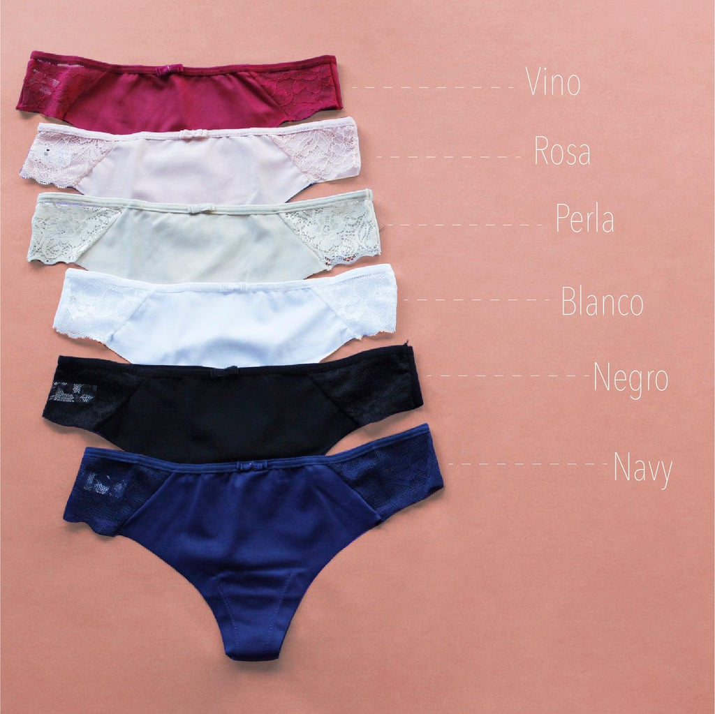 colores Colaless microfibra y encaje colombiano en Chile