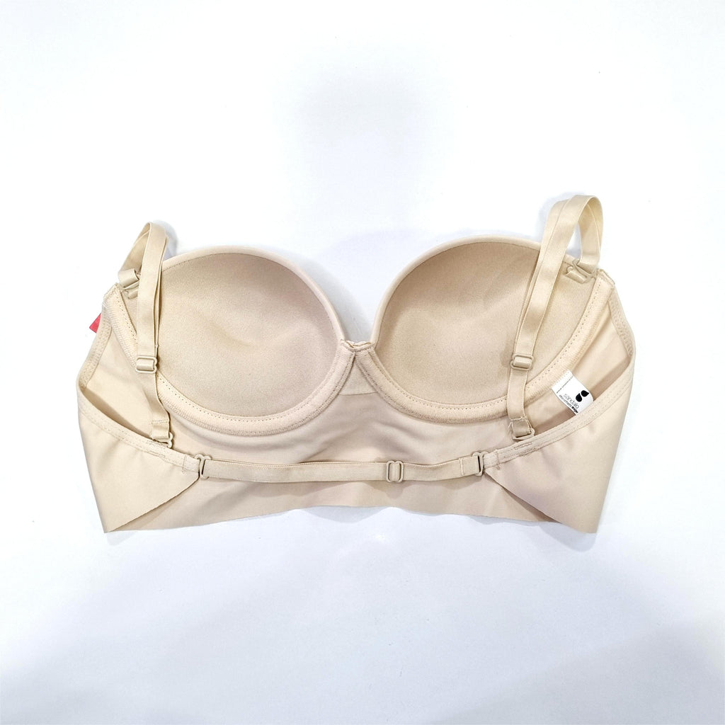Sostén en microfibra espalda strapless profunda
