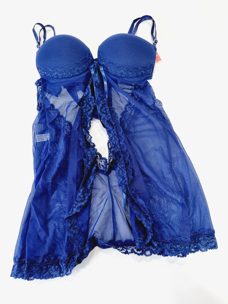 Sandalo Babydoll en tull y encaje Incluye colaless 000179