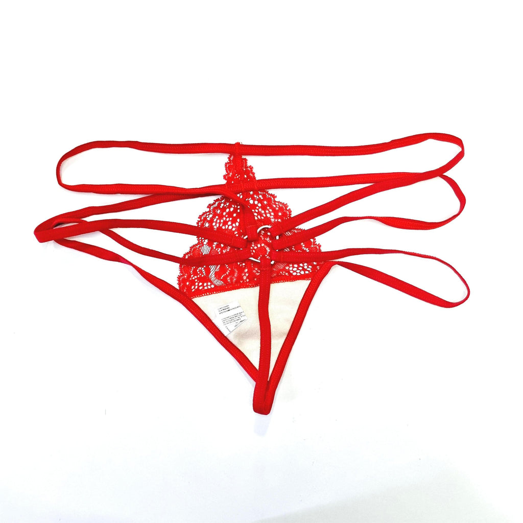 Colaless Tiro Medio con Encaje - Elegancia y Comodidad en Cada Detalle color rojo sexy