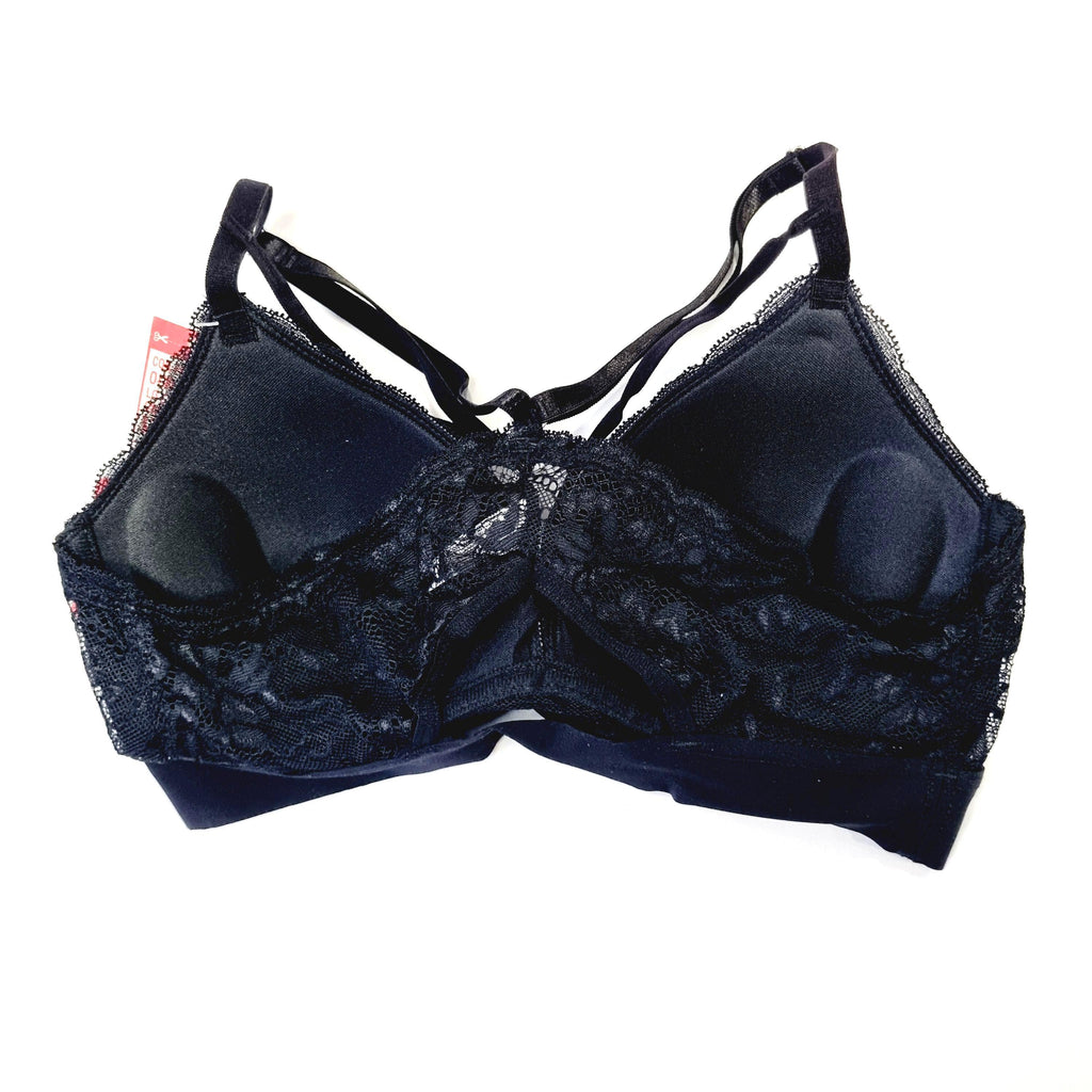 Comprar Bralette microfibra y encaje color negro colombiano envío a regiones