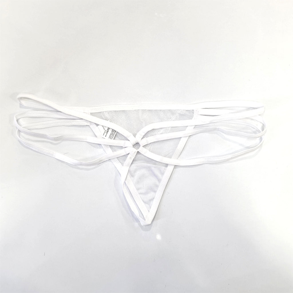 Comprar Colaless sensual tull y encaje colombiano color blanco envío a todo Chile