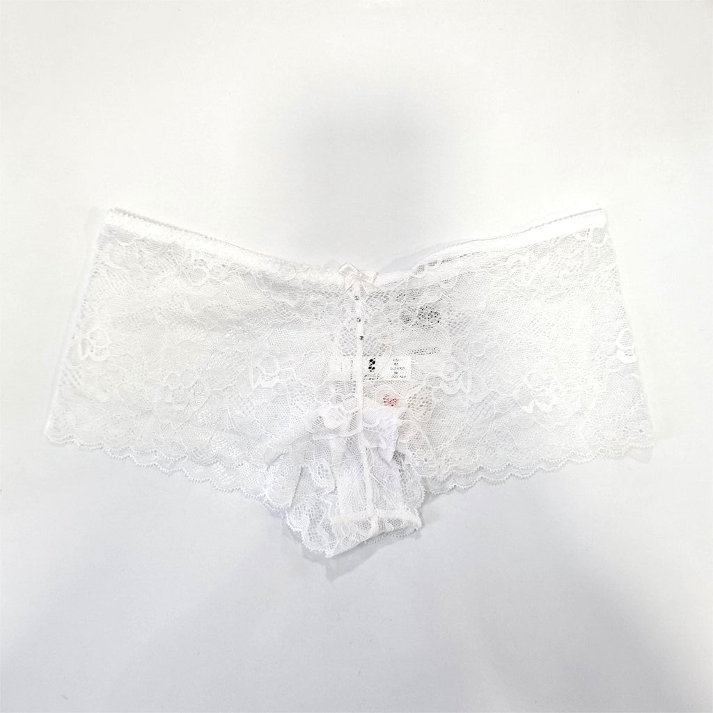 Pantaleta Tiro Bajo en Encaje Delicado color blanco