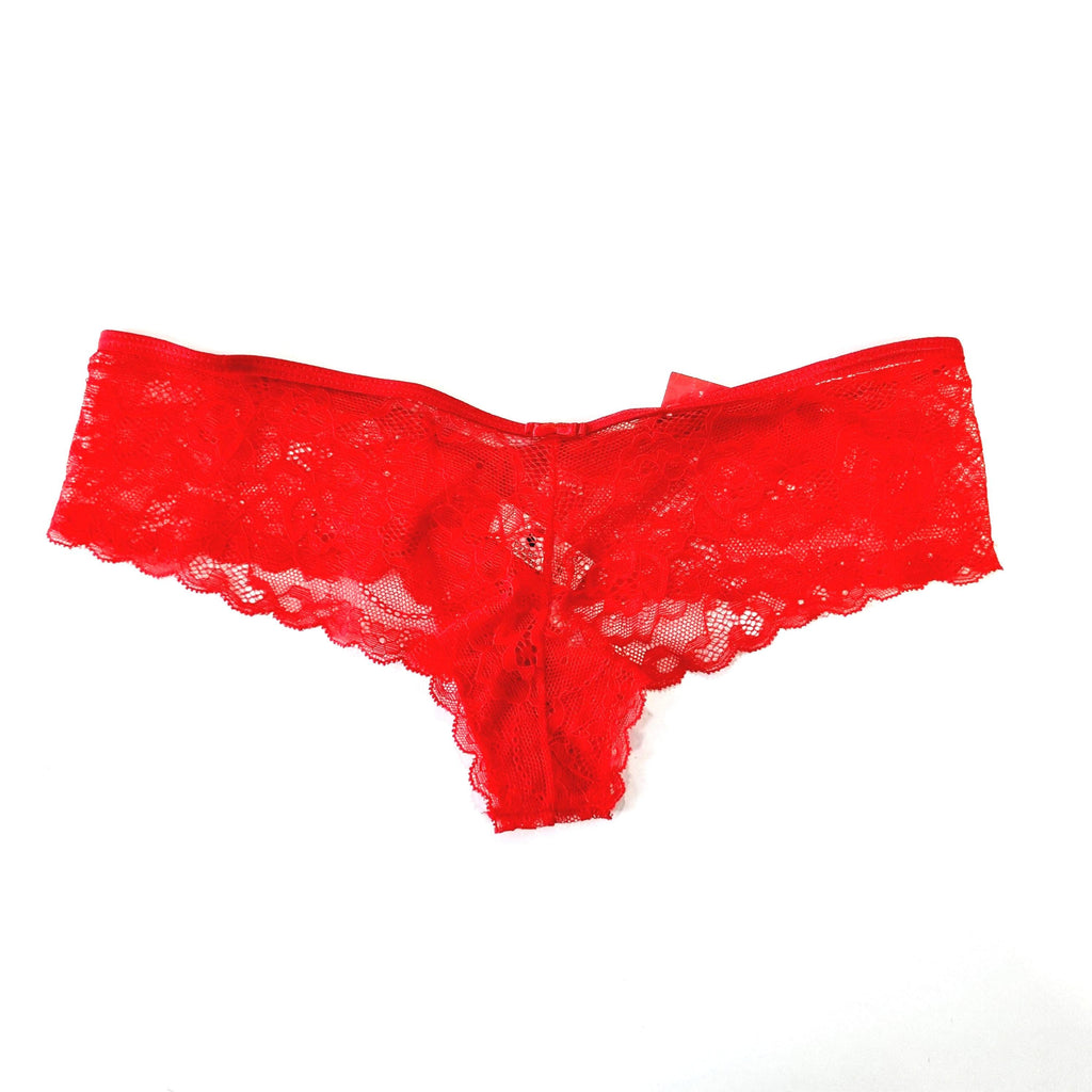 Colaless Tiro Bajo en Encaje Delicado color rojo colombiano