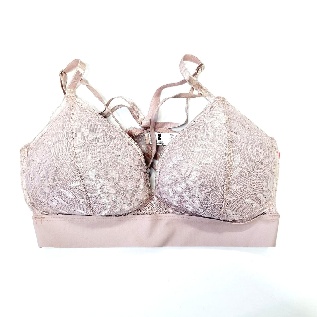 Bralette microfibra y encaje colombiano