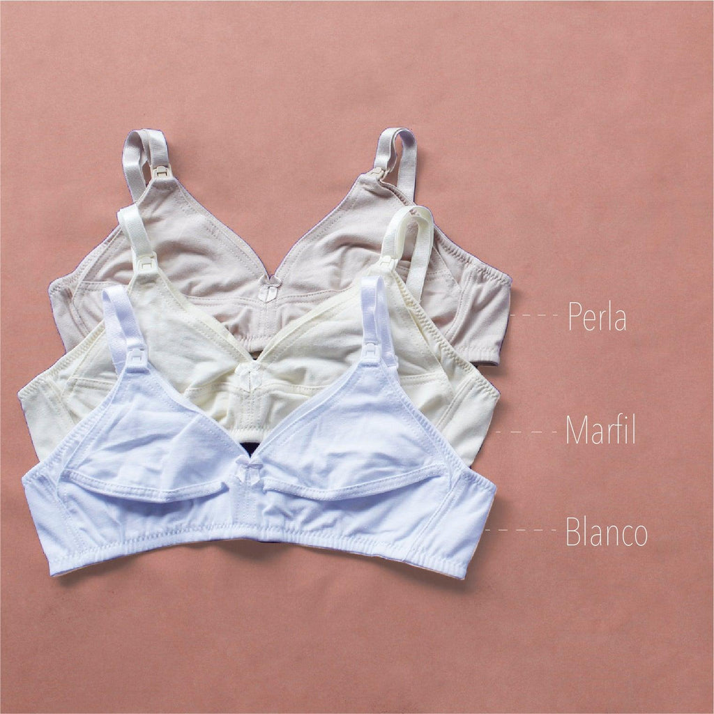 Colores Sostén Materno en Tela de Algodón - Comodidad y Soporte para Mamá