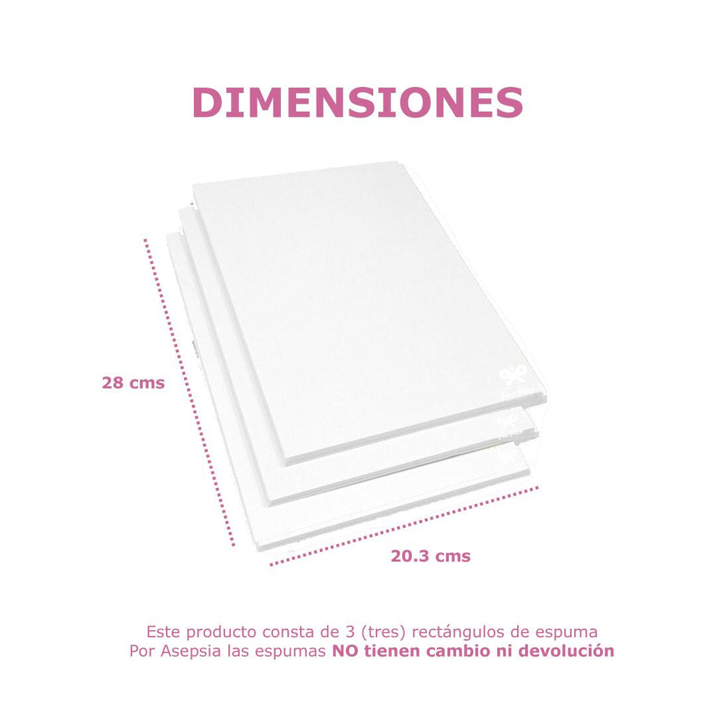 Espuma posoperatoria PaoPink 28x20.3 cm en Providencia, Las Condes, Vitacura