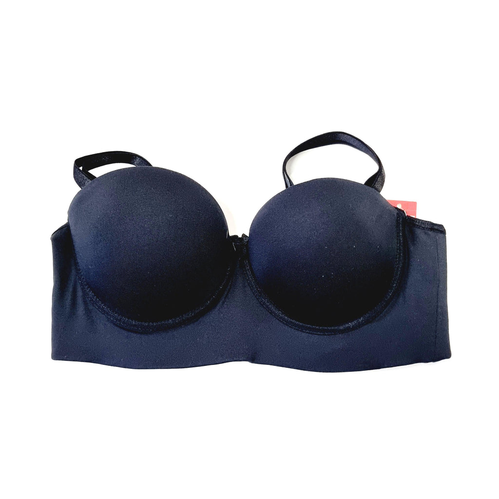 Sostén con copa y realce medio color negro