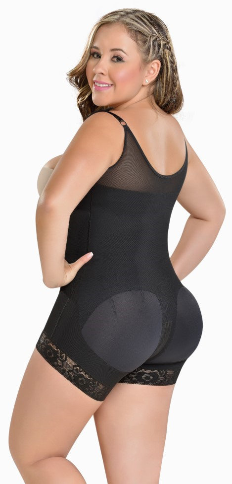 Faja Corta Colombiana 2 Hileras de Broches con Bretel Delgado F-0048 MyD