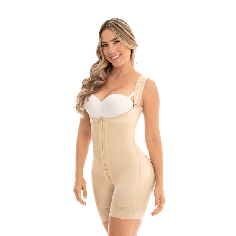 Faja Colombiana Media Pierna Con Refuerzo en Abdomen F-0269 MyD