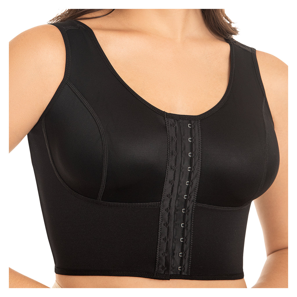 Sosten_B0019-Modelo Rubia Detalle Broches Negro PaoPink